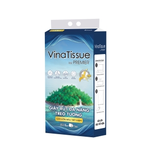 VinaTissue by PREMIER Wall-Mounted Multi-Purpose Tissue 320 Sheets