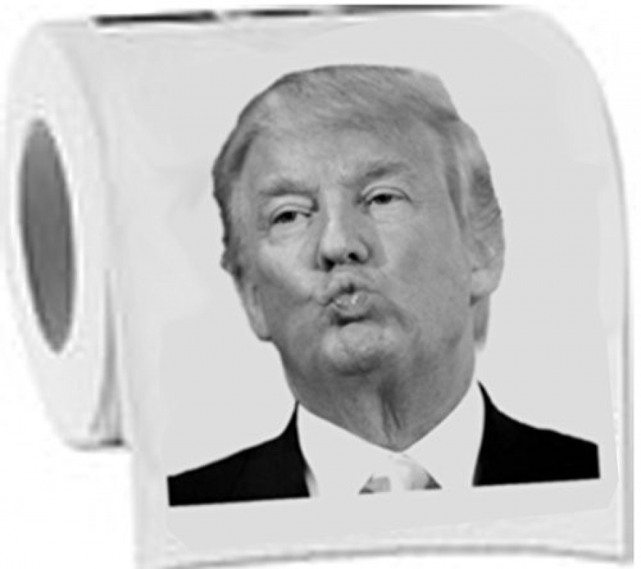 Giấy vệ sinh có mặt Donald Trump trở thành hàng bán chạy