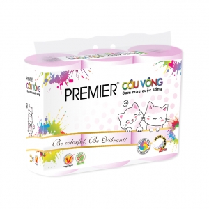 Toilet Roll PREMIER Color 6-Roll