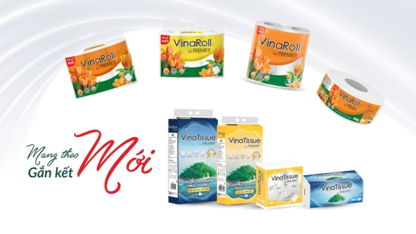 NTPM VIỆT NAM THAY ĐỔI DIỆN MẠO CHO VINATISSUE VÀ VINAROLL: NÂNG TẦM CHUẨN MỰC KHĂN GIẤY