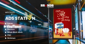 CHỌN KỂ C&Acirc;U CHUYỆN TẾT TỪ NHỮNG ĐIỀU GẦN GŨI NHẤT - VINATISSUE VINH DỰ ĐƯỢC BRANDS VIETNAM GỌI T&Ecirc;N TRONG ADS STATION W51/2025