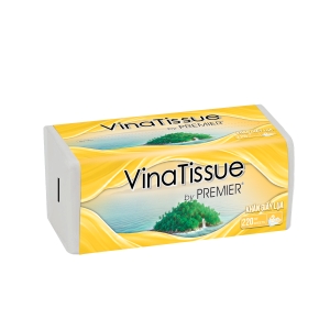Khăn gi&acirc;́y lụa VinaTissue by PREMIER 220 tờ