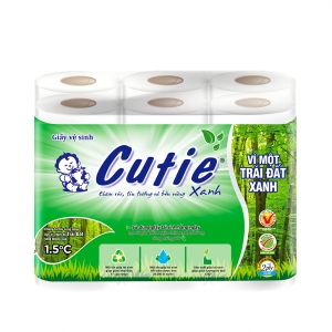 Toilet Roll Cutie Green 12-Roll